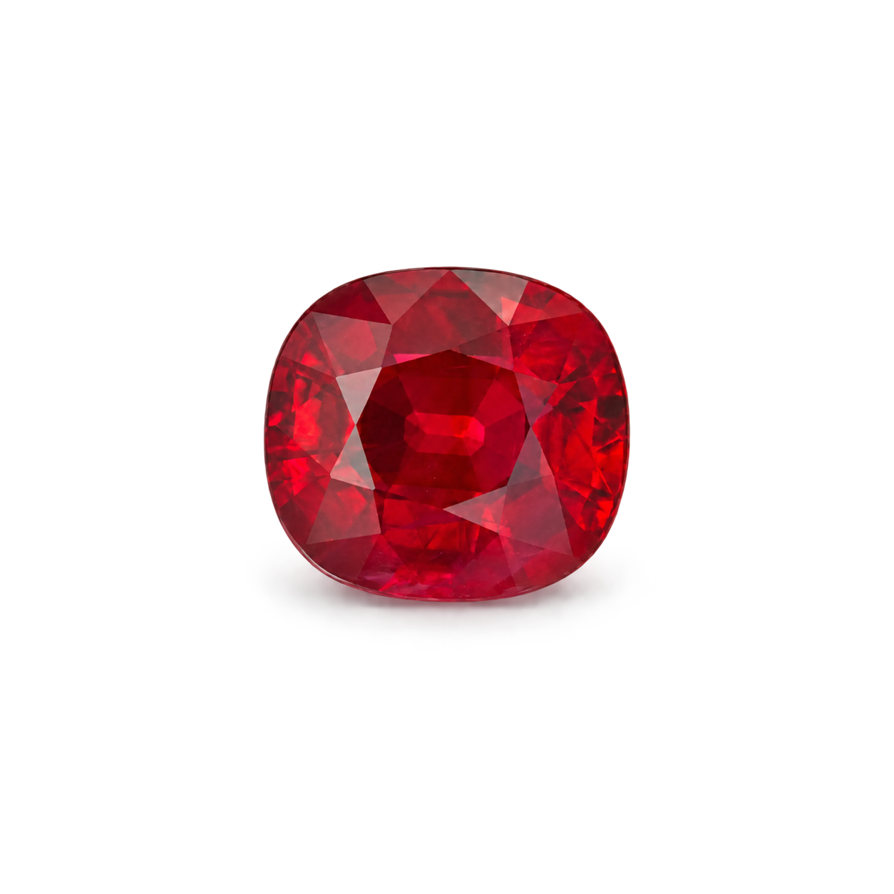 Ruby gemstone selected for custom jewelry by Studio ALOI Dubai