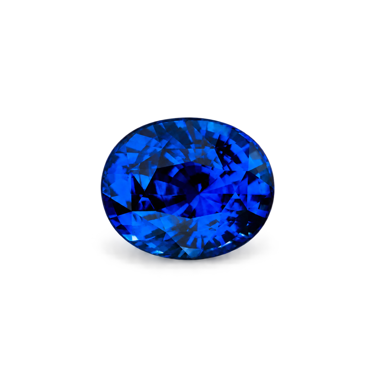 Sapphire gemstone selected for custom jewelry by Studio ALOI Dubai